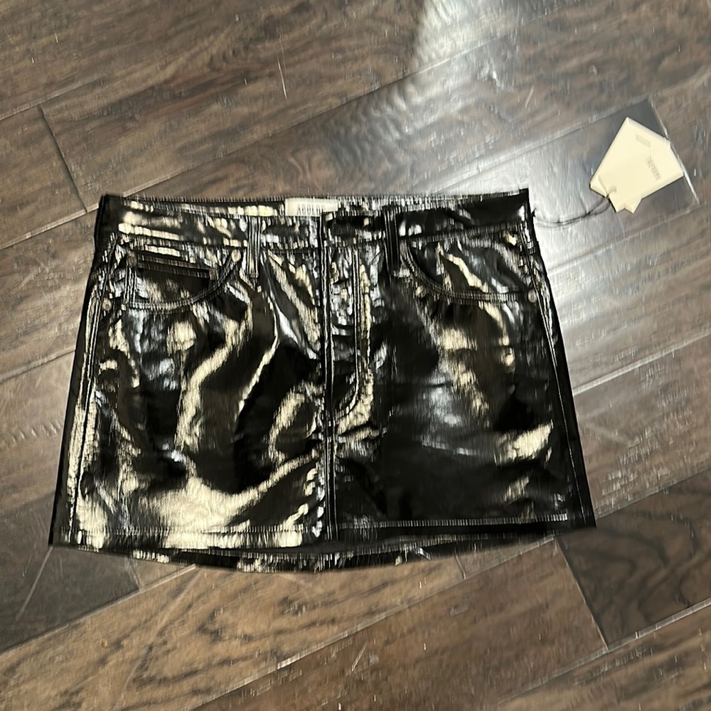 NWT Agolde Patent (Real) Leather Skirt